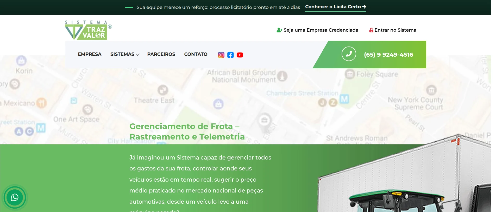 Traz Valor — site no ar
